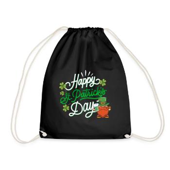 Joyeuse journée de la Saint-Patrick - Sac de sport léger - noir - Devant