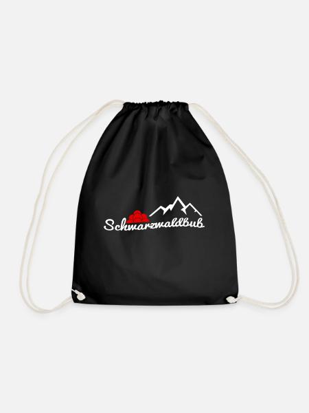 Schwarzwaldbub - Geschenk für Jungen Schwarzwald - Turnbeutel - Schwarz