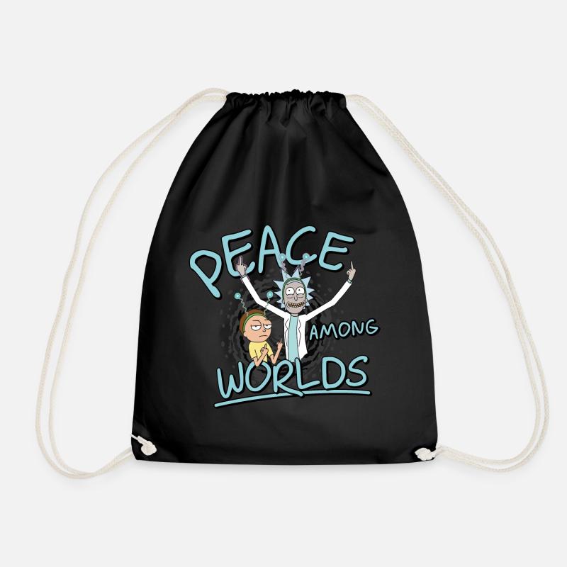 Rick & Morty Peace Among Worlds - Turnbeutel - Schwarz