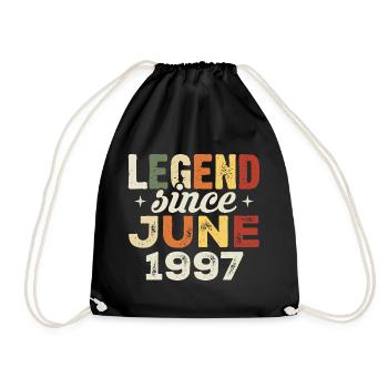 Juin 1997 Cadeau d’anniversaire Juin 1997 Juin 1997 - Sac de sport léger - noir - Devant