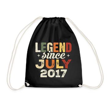 July 2017 Birthday Gift July 2017 Birthday - Drawstring Bag - black - Front