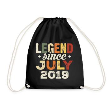 July 2019 Birthday Gift July 2019 Birthday - Drawstring Bag - black - Front