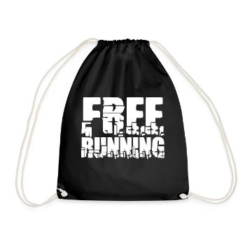 Freerunning Free Running Run Jump Gift - Drawstring Bag - black - Front