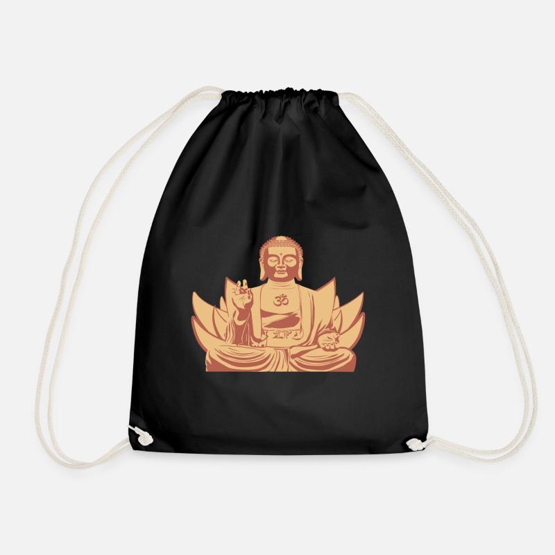 Bouddha Om - Sac de sport léger - noir