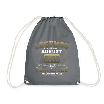 Légende août 2000 22e anniversaire cadeau messieurs - Sac de sport léger - gris - Devant