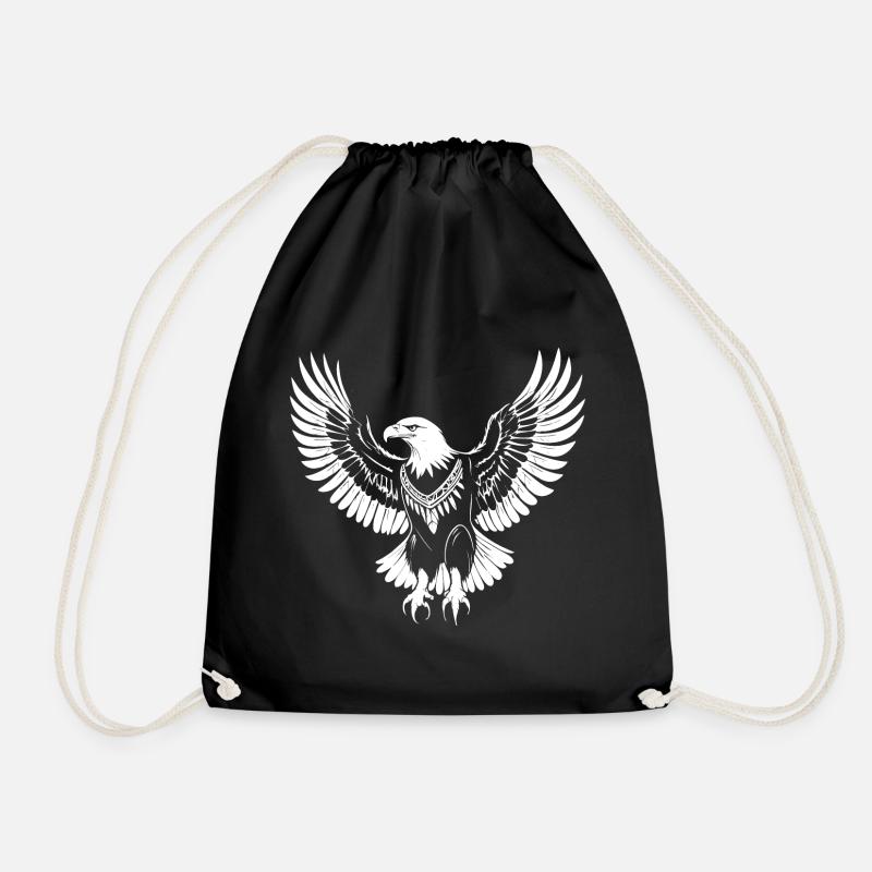 Spirit Animal Adler - Turnbeutel - Schwarz