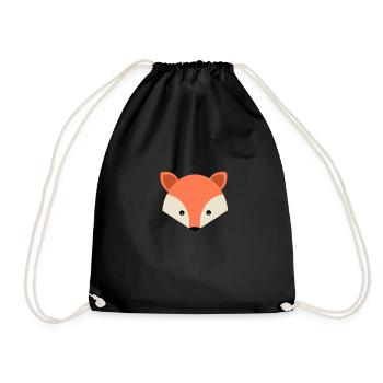 Fuchs - Turnbeutel - Schwarz - Vorne