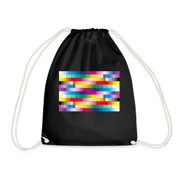 Colours - Drawstring Bag - black - Front