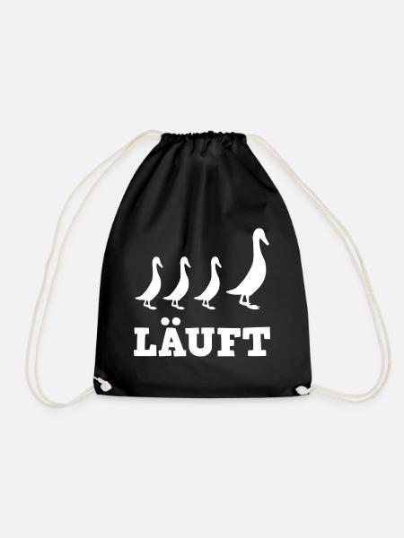 Laufente Laufentenzüchter Laufentenstall Enten - Turnbeutel - Schwarz