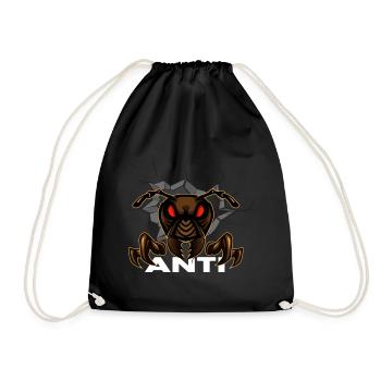 Ant ant colony fire ant"anti" - Drawstring Bag - black - Front