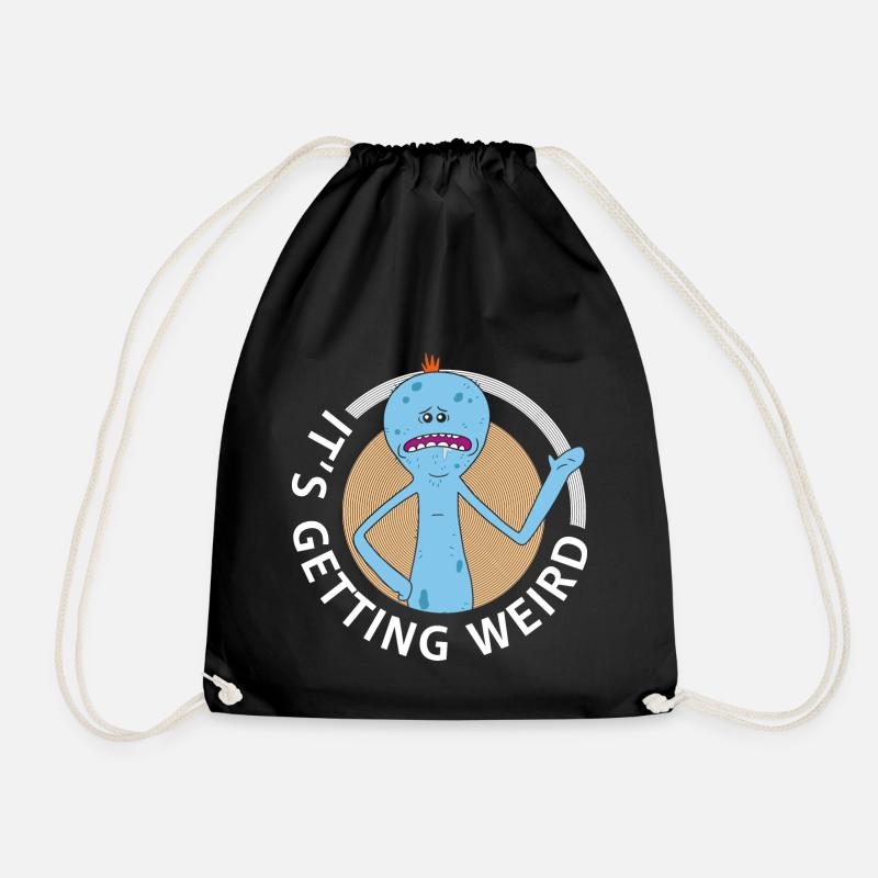 Rick And Morty Mr Meeseeks It's Getting Weird - Turnbeutel - Schwarz