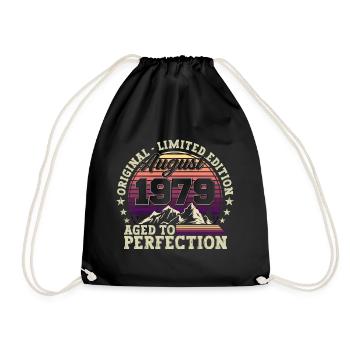 Original Août 1979 43e anniversaire Cadeau amusant - Sac de sport léger - noir - Devant