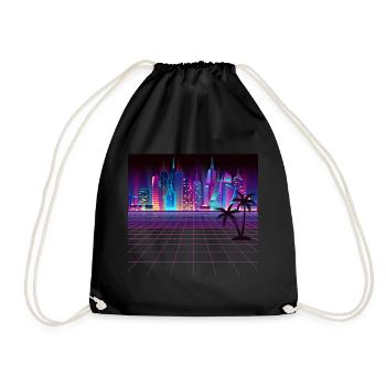 Ma ville la nuit - Sac de sport léger - noir - Devant