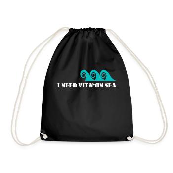 Vitamin Sea - Vitamin C / Gift idea - Drawstring Bag - black - Front
