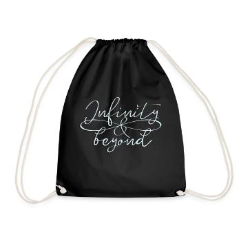 symbole d'amitié symbole de l'infini Infinity - Sac de sport léger - noir - Devant