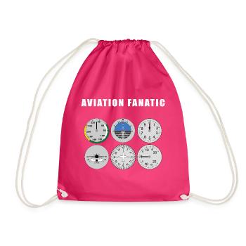 Fanatische Luftfahrt - Turnbeutel - Fuchsia - Vorne