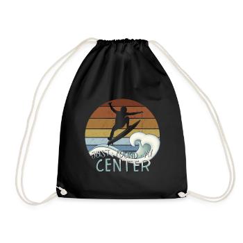 Je viens de trouver mon centre Yoga Zen Surfer Surfing - Sac de sport léger - noir - Devant