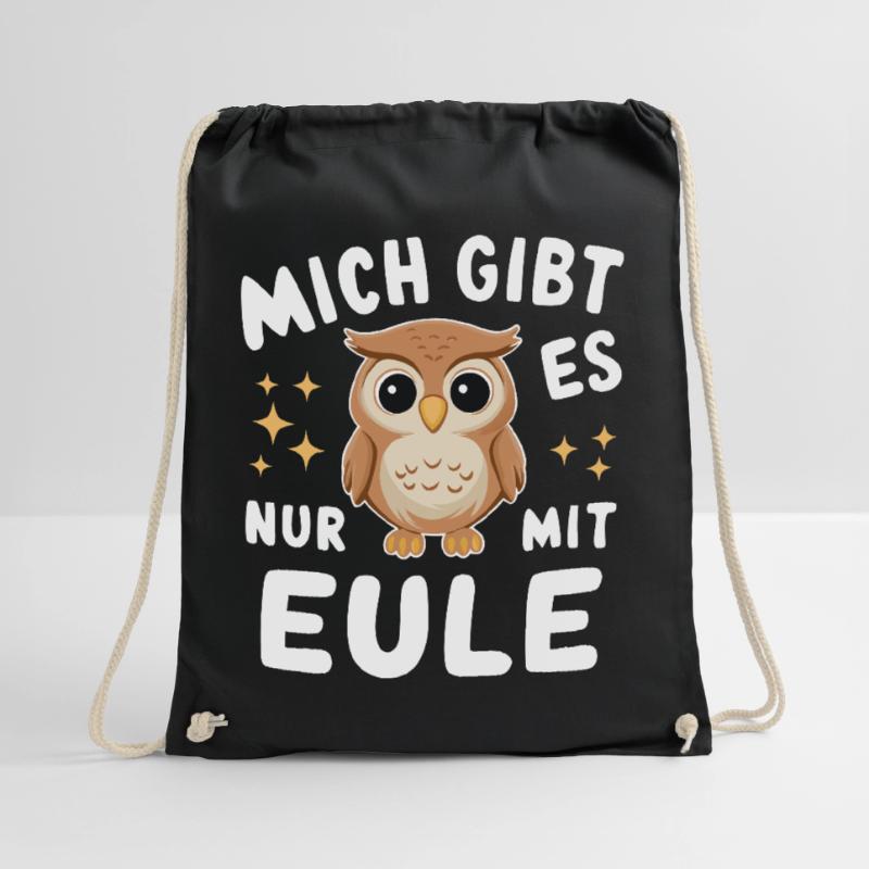 Nachteule Eule Eulen Vogel Turnbeutel