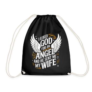 Femme Épouse Partenaire Famille Marié - Sac de sport léger - noir - Devant