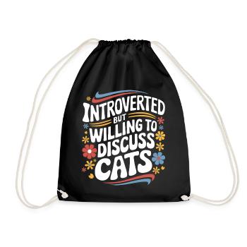 Introverti, antisocial, introverti - Sac de sport léger - noir - Devant