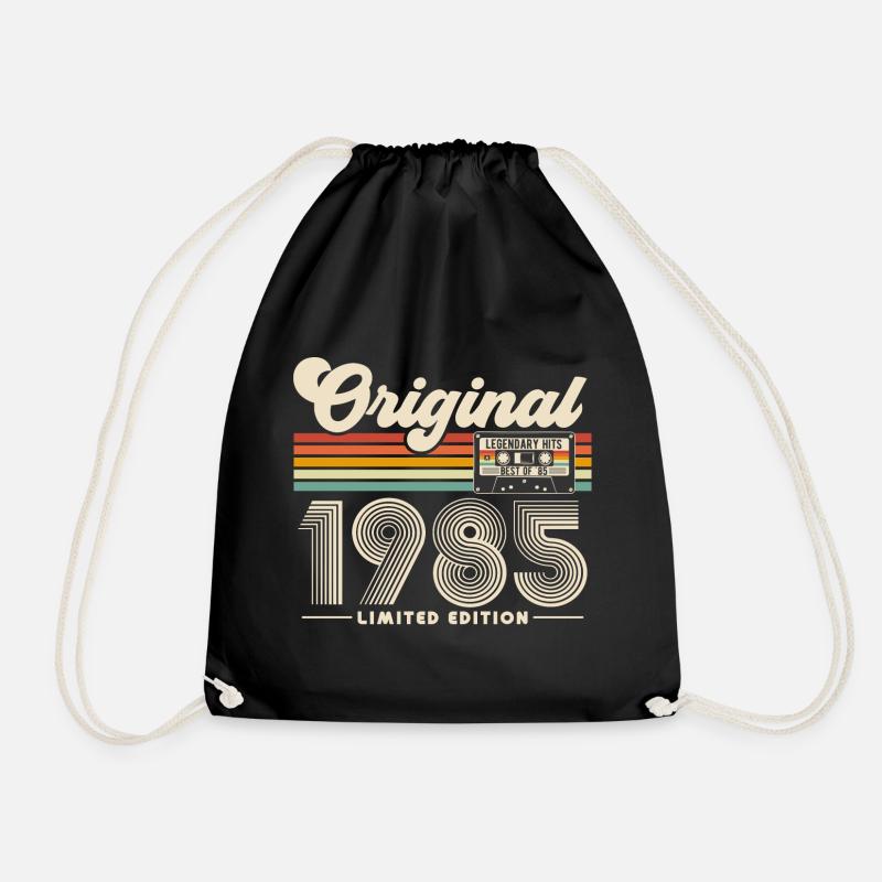 1985 Jahrgang Retro Vintage Geburtstag Geschenk - Turnbeutel - Schwarz
