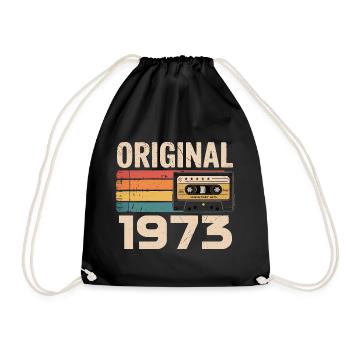 Original 1973 Vintage 1973 Rétro Anniversaire - Sac de sport léger - noir - Devant