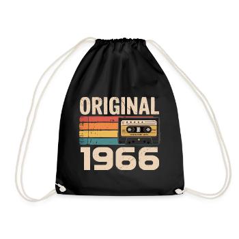 Original 1966 Vintage 1966 Rétro Anniversaire - Sac de sport léger - noir - Devant