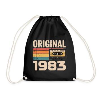 Original 1983 Vintage 1983 Rétro Anniversaire - Sac de sport léger - noir - Devant