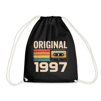 Originales 1997er Retro-Jubiläum 1997 - Turnbeutel - Schwarz - Vorne