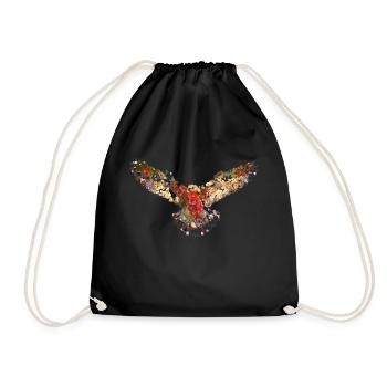 Faucon pèlerin Vintage - Sac de sport léger - noir - Devant