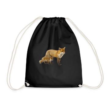 Fuchs - Turnbeutel - Schwarz - Vorne