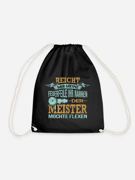 Pflasterer Spruch Geschenk - Turnbeutel - Schwarz