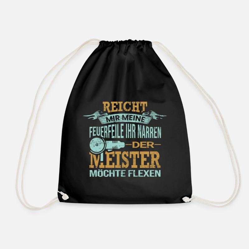 Pflasterer Spruch Geschenk - Turnbeutel - Schwarz