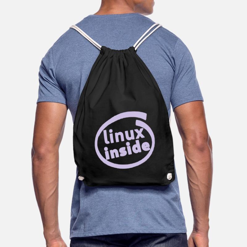 LINUX INSIDE TUX PROGRAMMER LOGO NERD GIFT Sac de sport léger