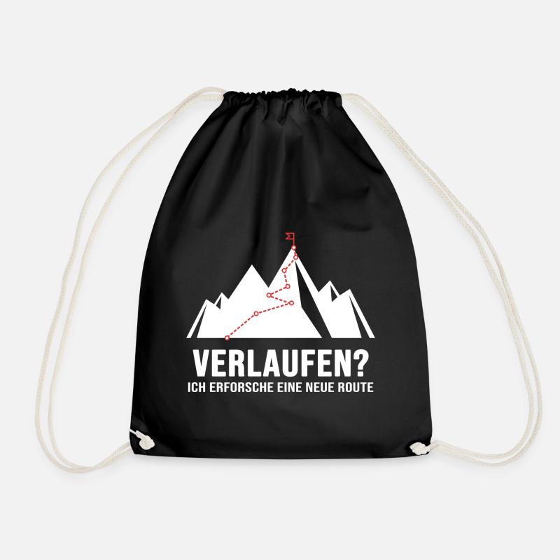 Bergwandern Gratwanderung Weglos Alpin Bergweg - Turnbeutel - Schwarz