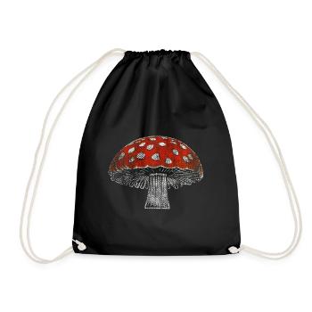 Crapaud rouge AMANITA MUSCARIA - Sac de sport léger - noir - Devant