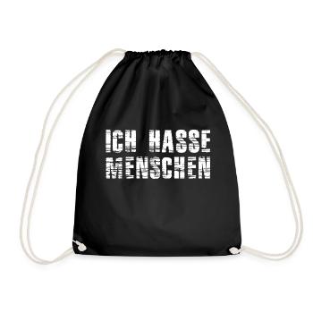 Je déteste les gens - Sac de sport léger - noir - Devant