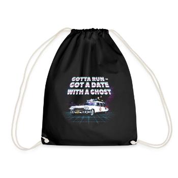 Ghostbusters Got A Date With A Ghost - Drawstring Bag - black - Front