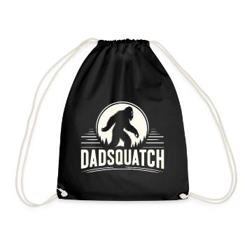 Dadsquatch Bigfoot Papa Vater Geschenk - Turnbeutel - Schwarz - Vorne