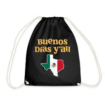Mexikanisch-texanisches Design für Einwanderer - Turnbeutel - Schwarz - Vorne