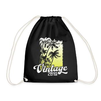 Diese Legende Wurde 2019 Geboren Geburtstag Retro - Turnbeutel - Schwarz - Vorne
