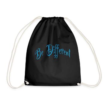 Be different ist different - Turnbeutel - Schwarz - Vorne