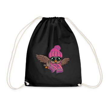 Hibou des Glaces Engelures Automne Hiver - Sac de sport léger - noir - Devant