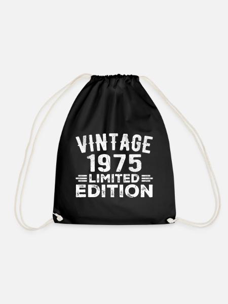 Baujahr 1975 Geburtsjahr Geburtstag 1975 vintage - Sportstaske - sort