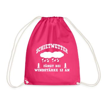 Norddeutschland schietwetter - Turnbeutel - Fuchsia - Vorne