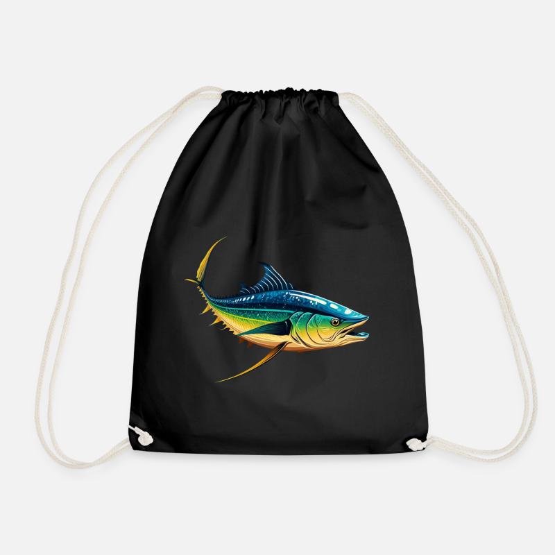 Tuna - Drawstring Bag - black