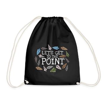 Arrowhead Archery Hunter Hunting Gift - Drawstring Bag - black - Front