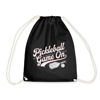 Pickleball Game On | Sport & Fun - Drawstring Bag - black - Front