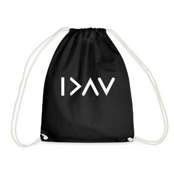 Je suis plus que mes hauts et des bas blancs - Sac de sport léger - noir - Devant