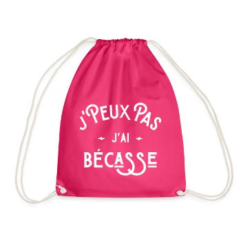 je peux pas j'ai bécasse cadeau humour chasseur - Sac de sport léger - fuchsia - Devant
